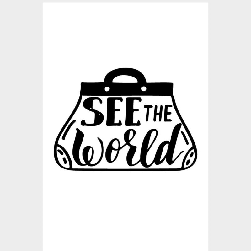 Poster Decorativo Mala See The World N07297 - Papel na Parede