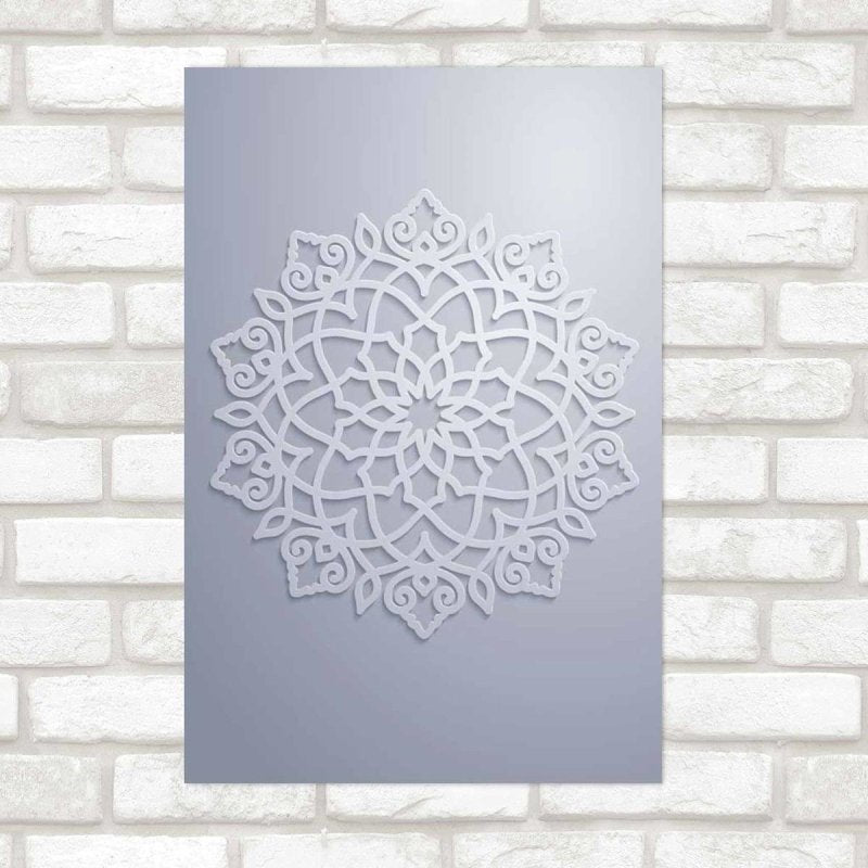 Poster Decorativo Mandala Off-White N09278 - Papel na Parede