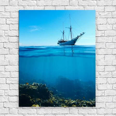 Poster Decorativo Mar Navio 99475625 - Papel na Parede