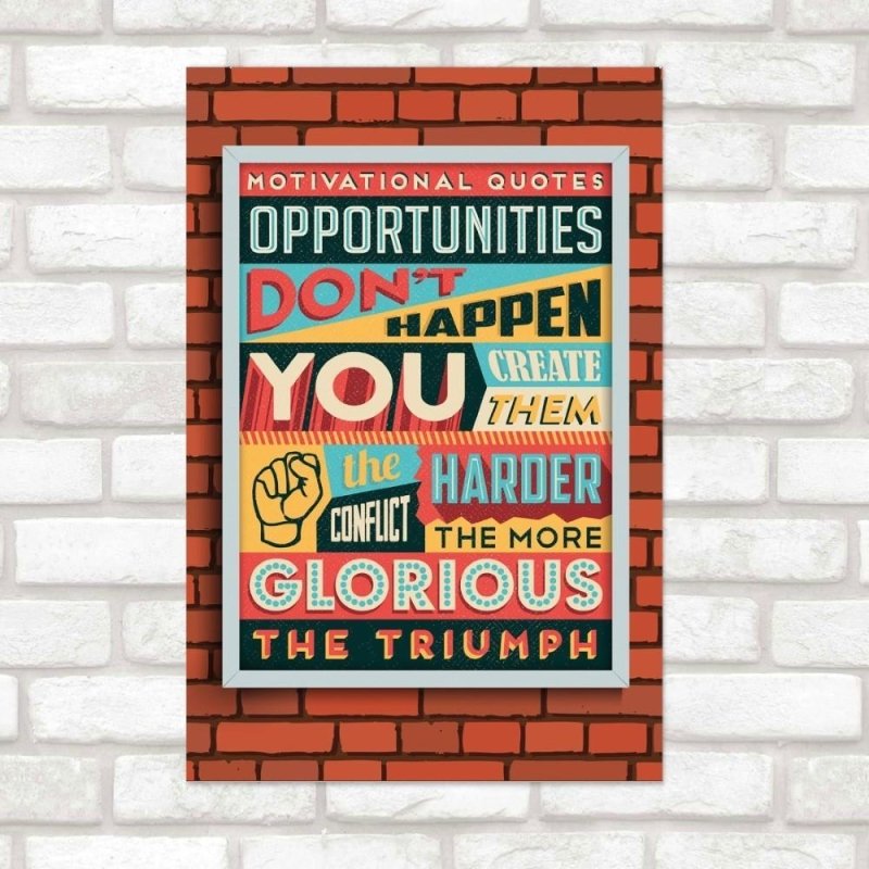 Poster Decorativo Motivacional Opportunities N015267 - Papel na Parede