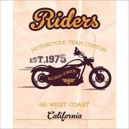Poster Decorativo Motocicleta Custom 900900 - Papel na Parede