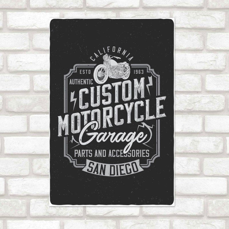 Poster Decorativo Motorcycle Vintage N015217 - Papel na Parede
