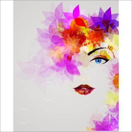 Poster Decorativo Mulher Florida 598456 - Papel na Parede