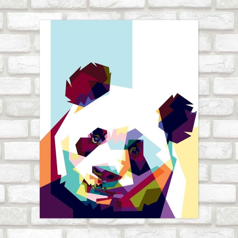 Poster Decorativo panda PA0112 - Papel na Parede