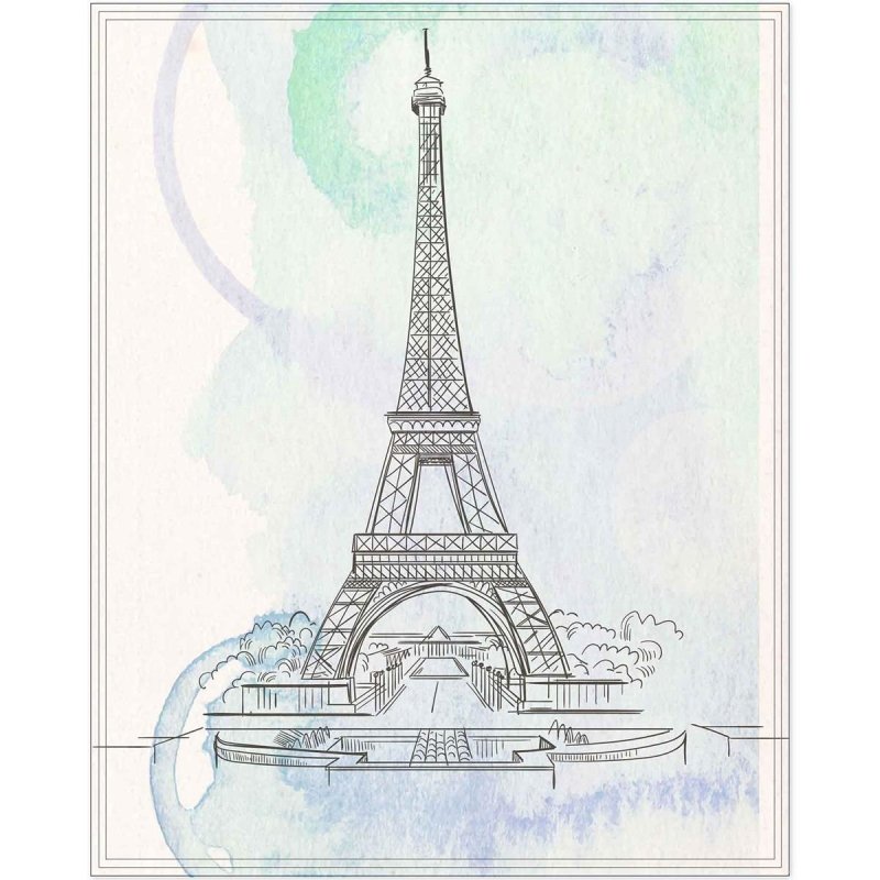 Poster Decorativo Paris artistico PA020 - Papel na Parede