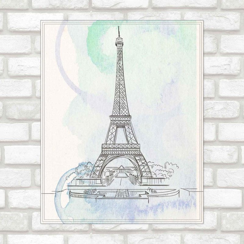 Poster Decorativo Paris artistico PA020 - Papel na Parede
