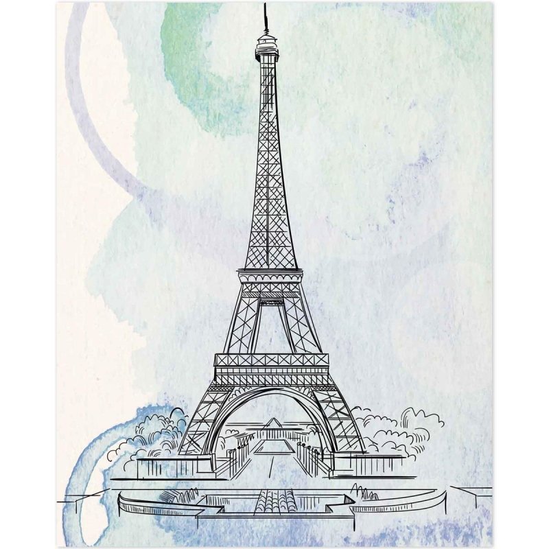 Poster Decorativo Paris artistico PA021 - Papel na Parede