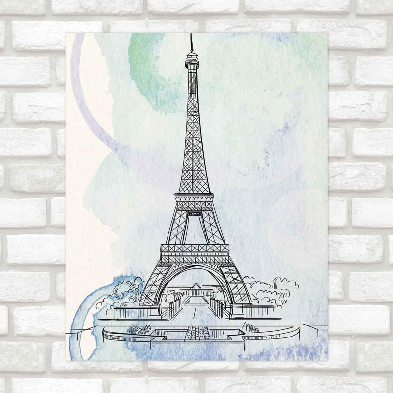Poster Decorativo Paris artistico PA021 - Papel na Parede