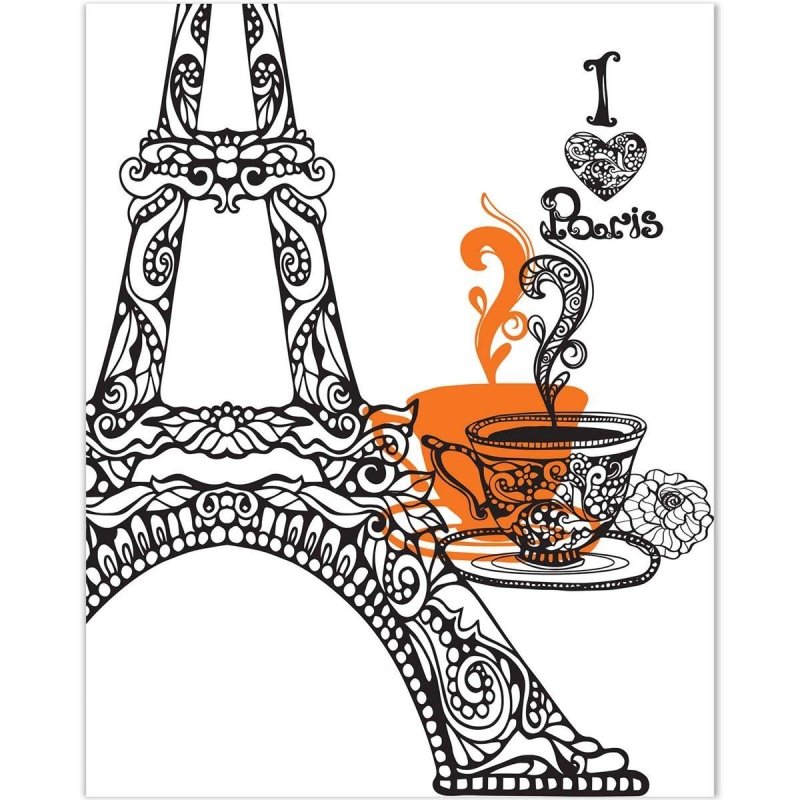 Poster Decorativo Paris coffee PA093 - Papel na Parede
