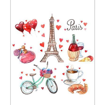 Poster Decorativo Paris França Viagem 68420 - Papel na Parede