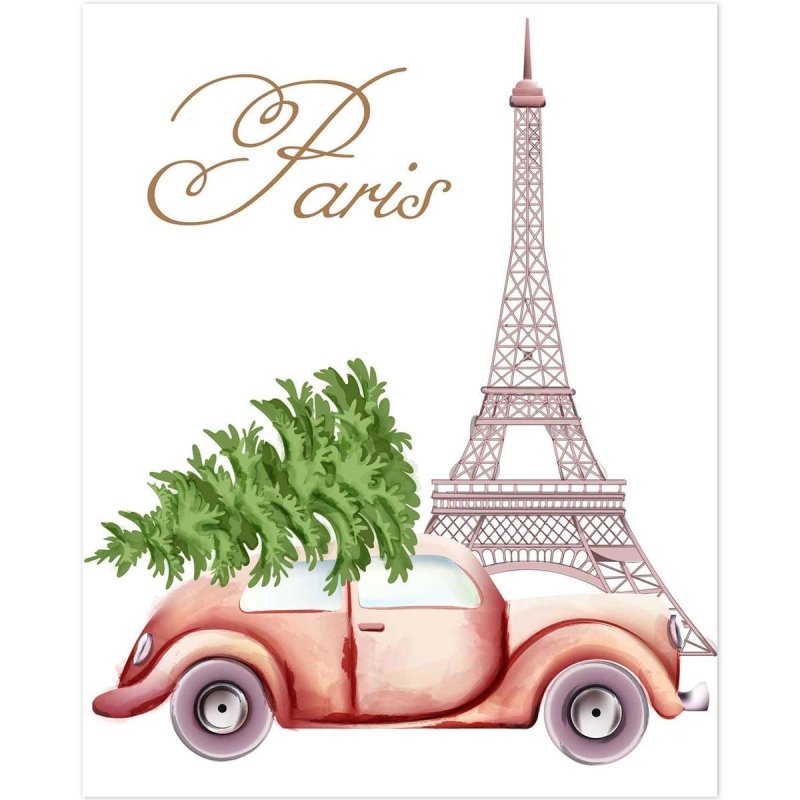 Poster Decorativo Paris fusca PA015 - Papel na Parede