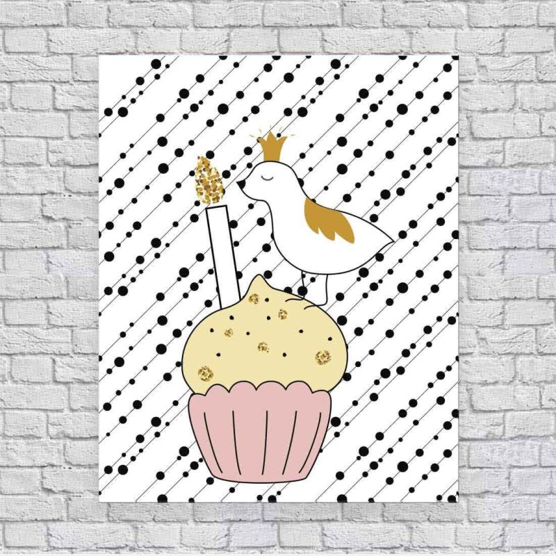 Poster Decorativo Pássaro Tumblr 0341 - Papel na Parede