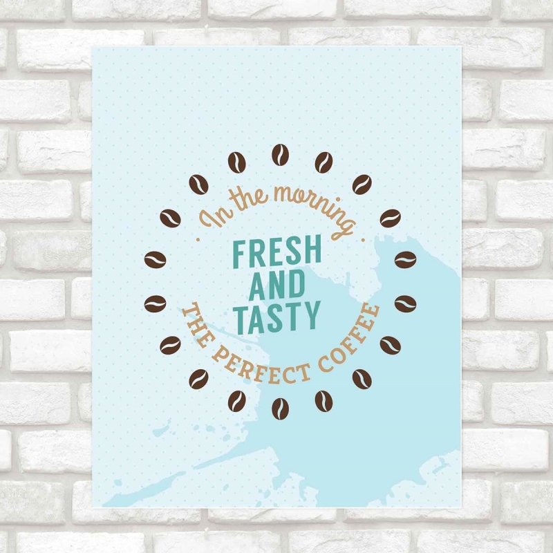 Poster Decorativo Perfect Coffee PA0100 - Papel na Parede
