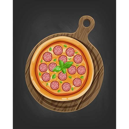 Poster Decorativo Pizzaria 2222 - Papel na Parede