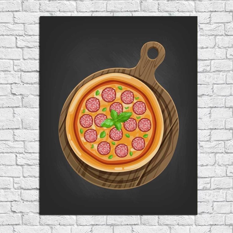 Poster Decorativo Pizzaria 2222 - Papel na Parede