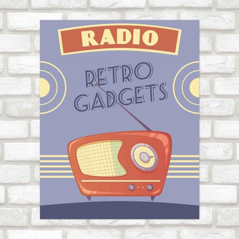 Poster Decorativo Retro PA0156 - Papel na Parede