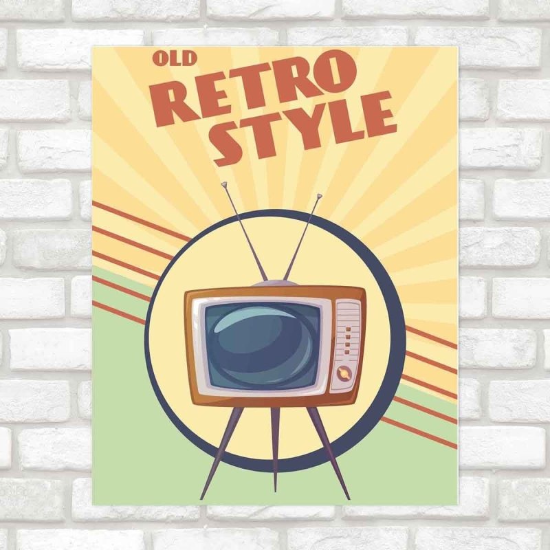 Poster Decorativo Retro PA0159 - Papel na Parede