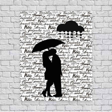 Poster Decorativo Romântico Chuva 14050 - Papel na Parede