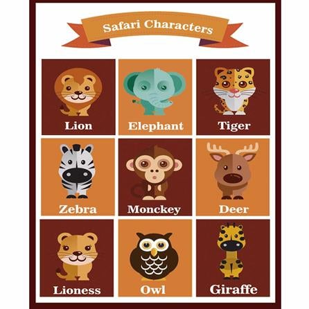 Poster Decorativo Safári Infantil 5025 - Papel na Parede