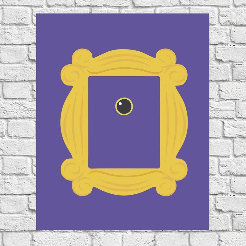 Poster Decorativo Série Moldura Amarela 54822 - Papel na Parede