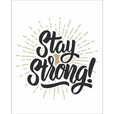 Poster Decorativo Stay Strong Jovem 56242 - Papel na Parede