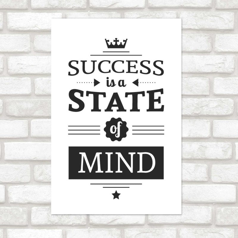 Poster Decorativo Succes is a State of Mind N08289 - Papel na Parede
