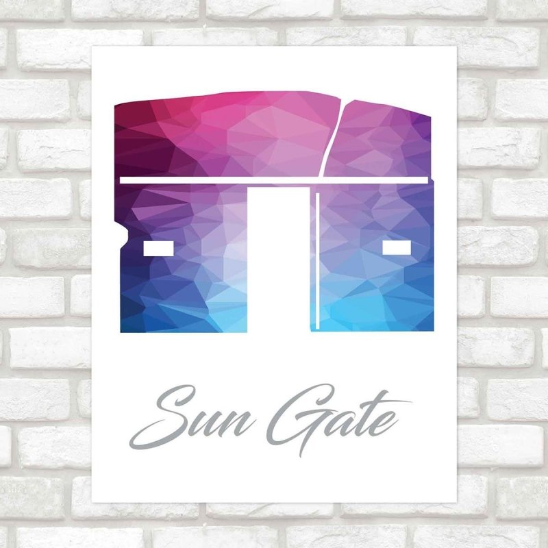 Poster Decorativo Sun Gate PA088 - Papel na Parede
