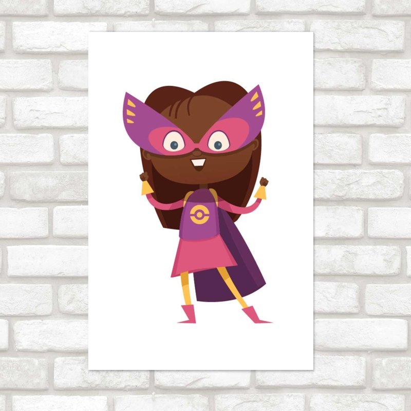 Poster Decorativo Super Heroína Negra N08064 - Papel na Parede