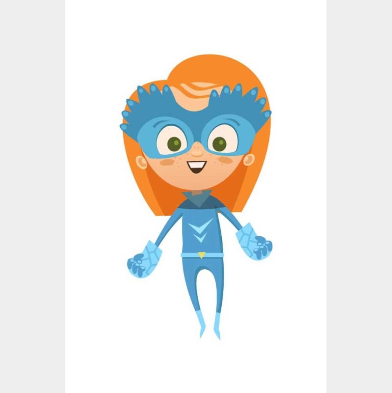 Poster Decorativo Super Heroína Ruiva N08084 - Papel na Parede