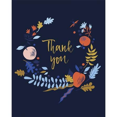 Poster Decorativo Thank You Floral 24513 - Papel na Parede