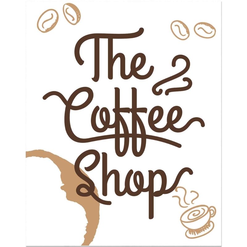 Poster Decorativo The Coffee Shop PA0102 - Papel na Parede