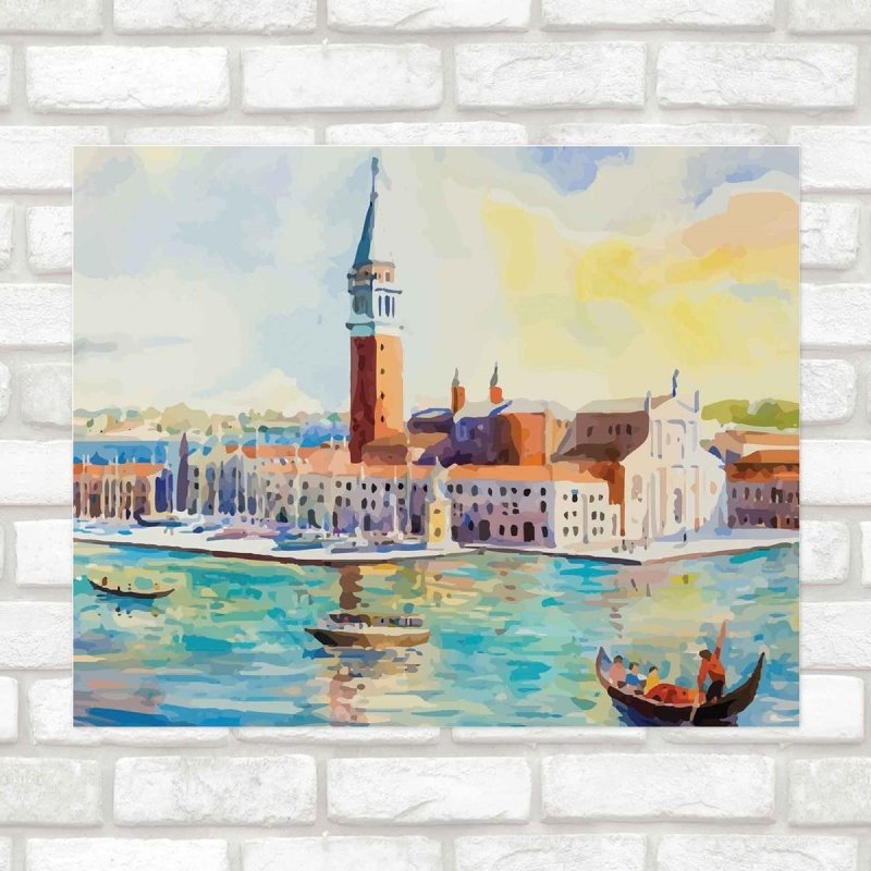 Poster Decorativo Veneza artistico PA076 - Papel na Parede