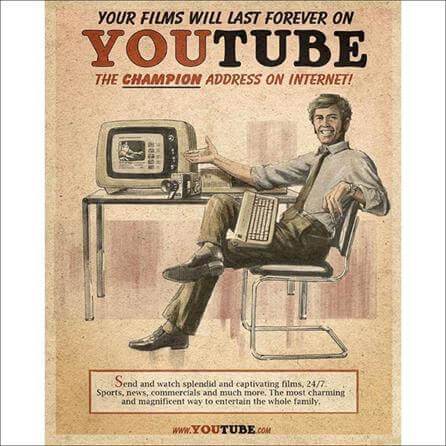 Poster decorativo Youtube Retrô 8509 - Papel na Parede
