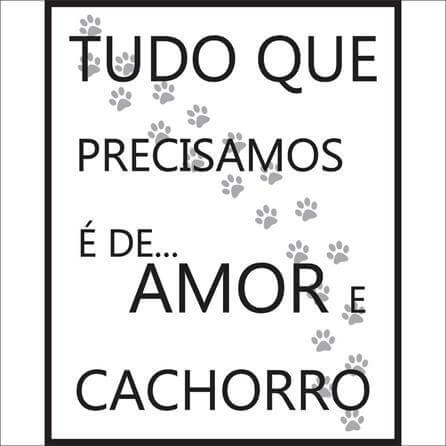 quadro decorativo Cachorro 8503 - Papel na Parede