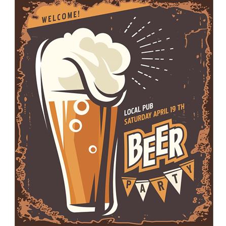 Quadro Decorativo Cerveja Beer Jovem 04134 - Papel na Parede