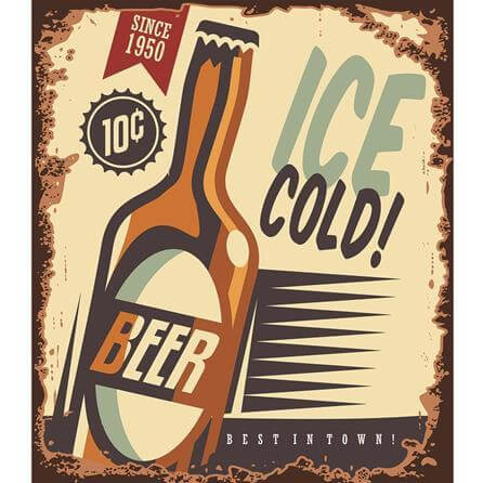 Quadro Decorativo Cerveja Beer Jovem 04137 - Papel na Parede