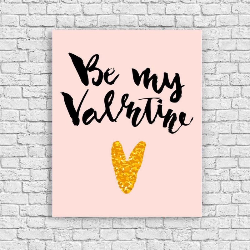 Quadro Decorativo Coração Com Frase | Papel na Parede - Papel na Parede
