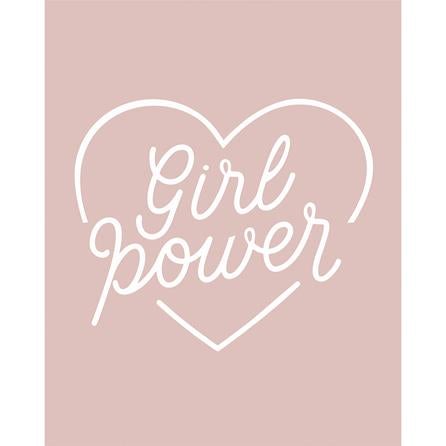 Quadro Decorativo Girl Power Coração 524765 - Papel na Parede