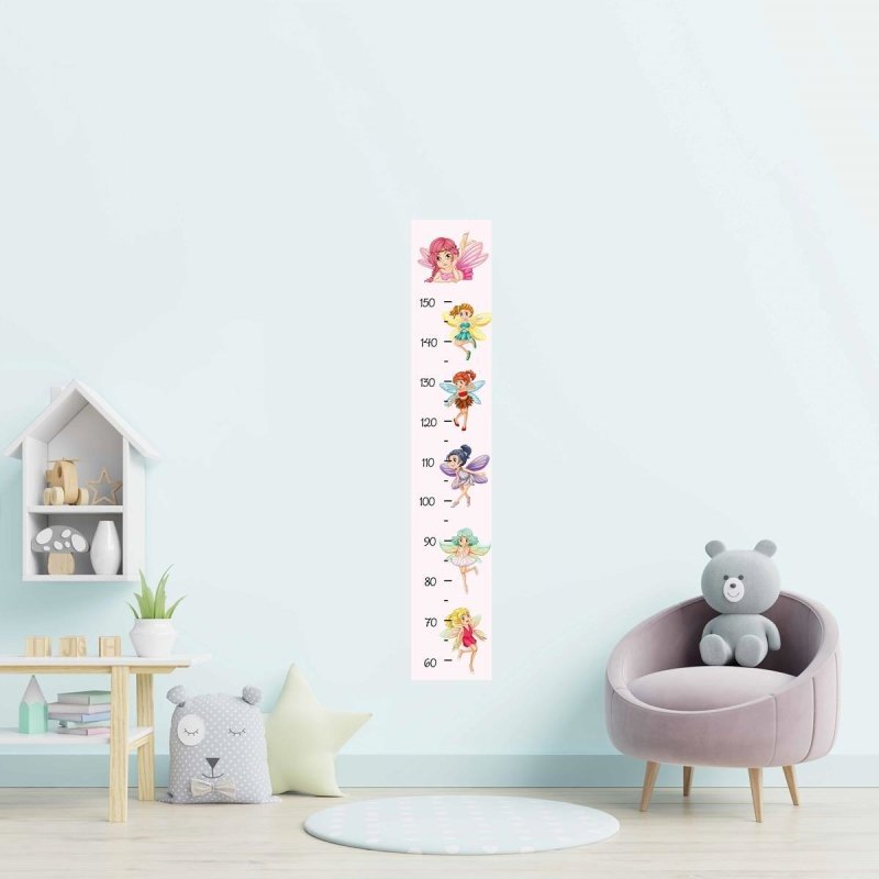 Régua Promo Adesiva Infantil Fadas Coloridas N09215 - Papel na Parede