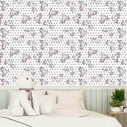 UNICÓRNIO PAPEL DE PAREDE ADESIVO 3100 - Papel na Parede