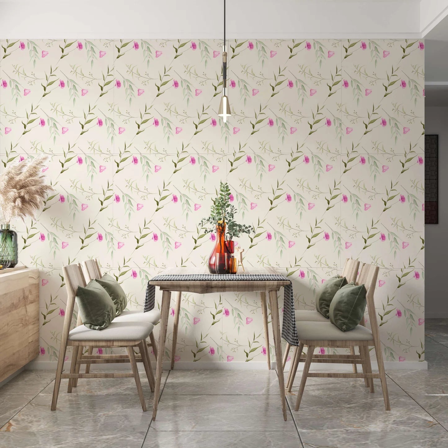 Papel de Parede Adesivo Floral LB232