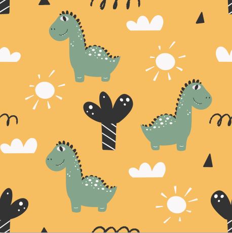 PAPEL DE PAREDE ADESIVO INFANTIL DINOSSAUROS L126