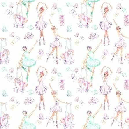 Papel de Parede Adesivo Ballet Roxo e Verde 586418351