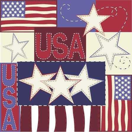 Papel de Parede Adesivo Bandeira Estados Unidos 198603347