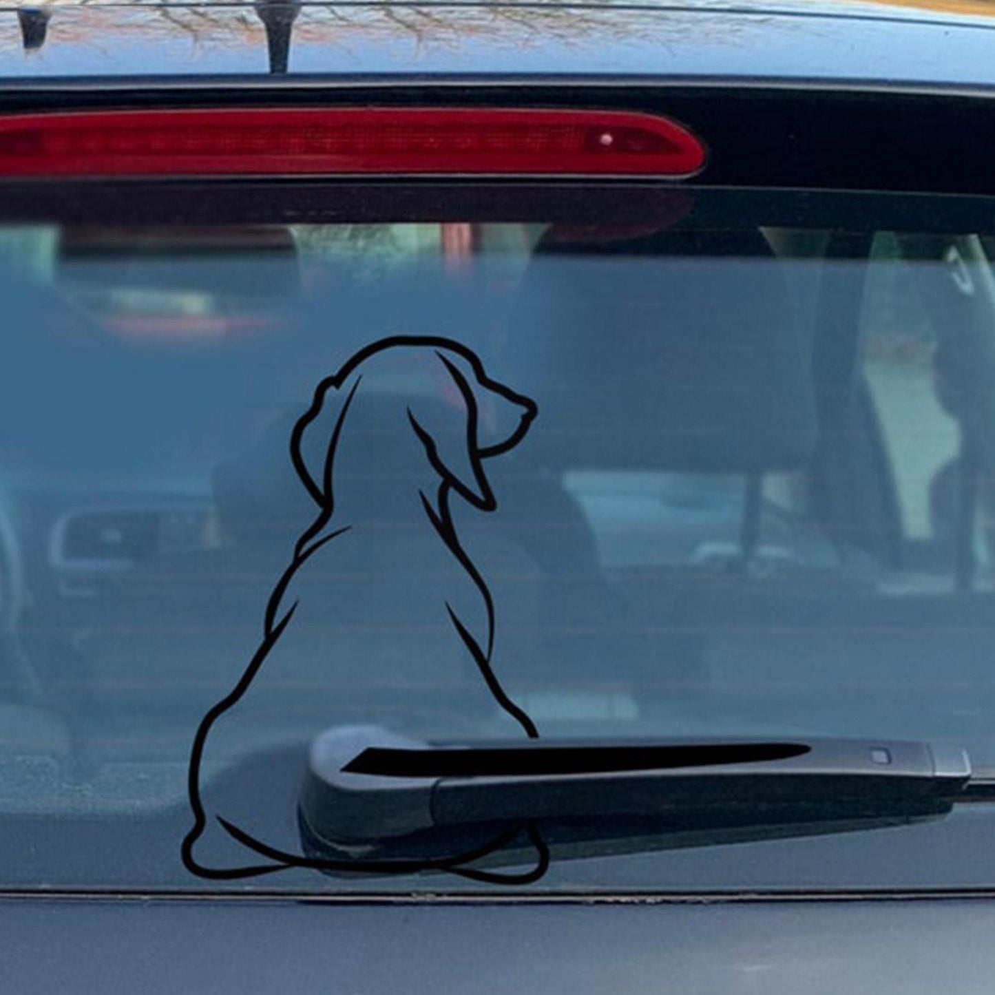 Cachorro engraçado Cauda em movimento Adesivo de carro Decalques de limpador de janela Adesivo de cachorro Adesivo traseiro de carro Adesivo de cauda de limpador Decalques de pára-brisa Interessante