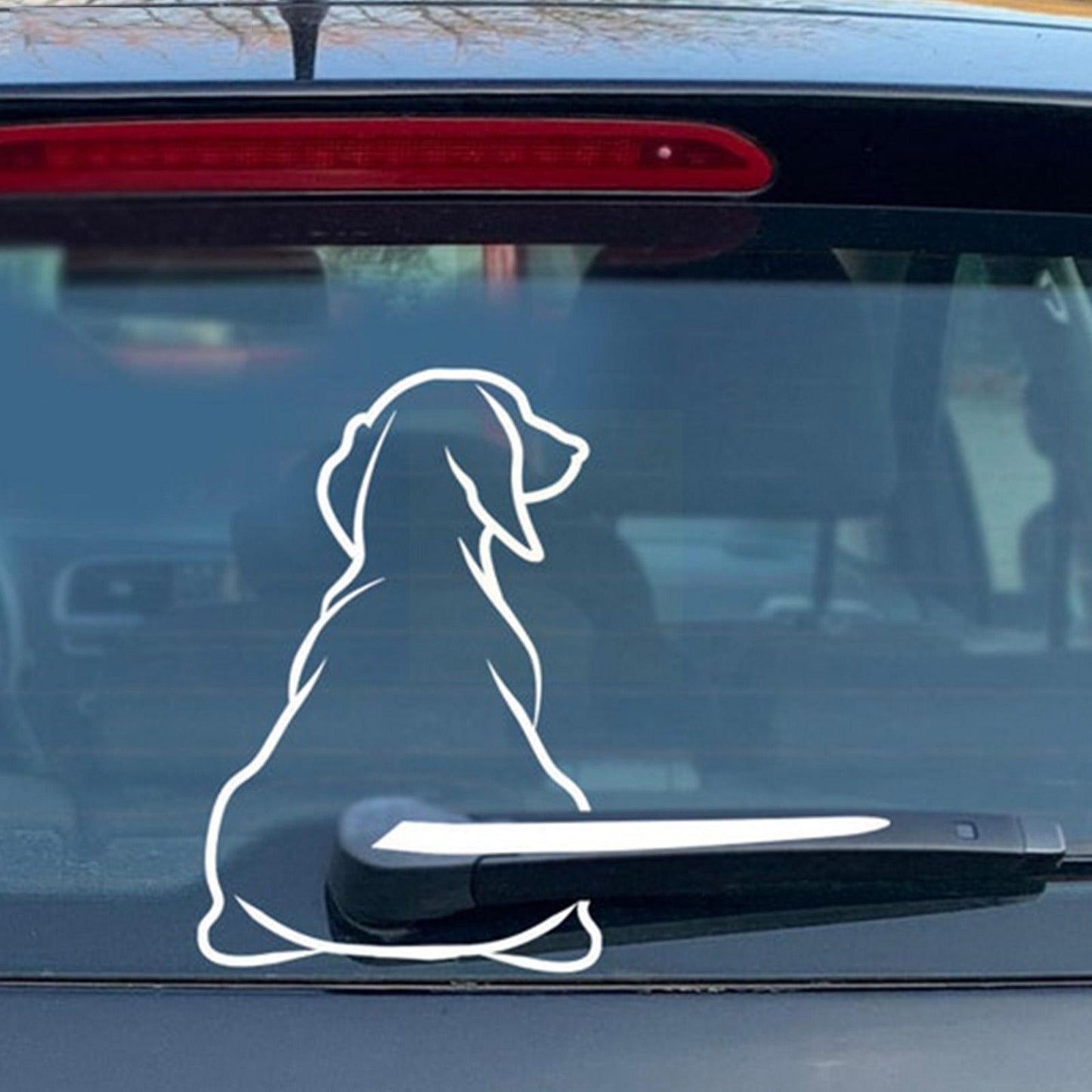 Cachorro engraçado Cauda em movimento Adesivo de carro Decalques de limpador de janela Adesivo de cachorro Adesivo traseiro de carro Adesivo de cauda de limpador Decalques de pára-brisa Interessante