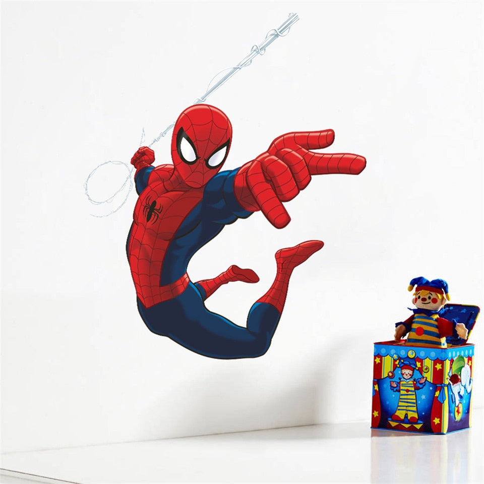 Quarto de Meninos 3D Vingadores Adesivo de Parede Autoadesivo Removível Mural Marvel Quarto de Crianças Decoração de Berçário Decalques de Parede Presente para Crianças