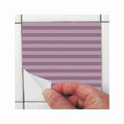 ADESIVO AZULEJO FLORAL ROXO 241445278 - Papel na Parede