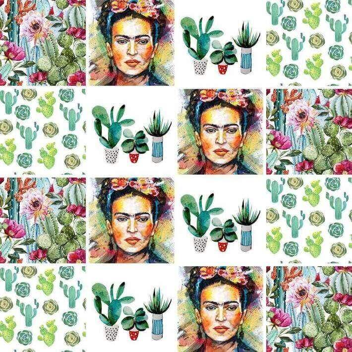 Adesivo Azulejo Frida México Colorido 54165 - Papel na Parede