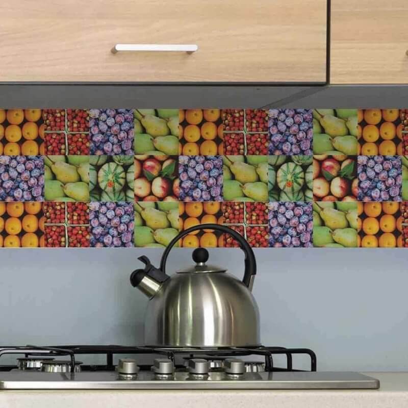 ADESIVO AZULEJO FRUTAS 1006 - Papel na Parede